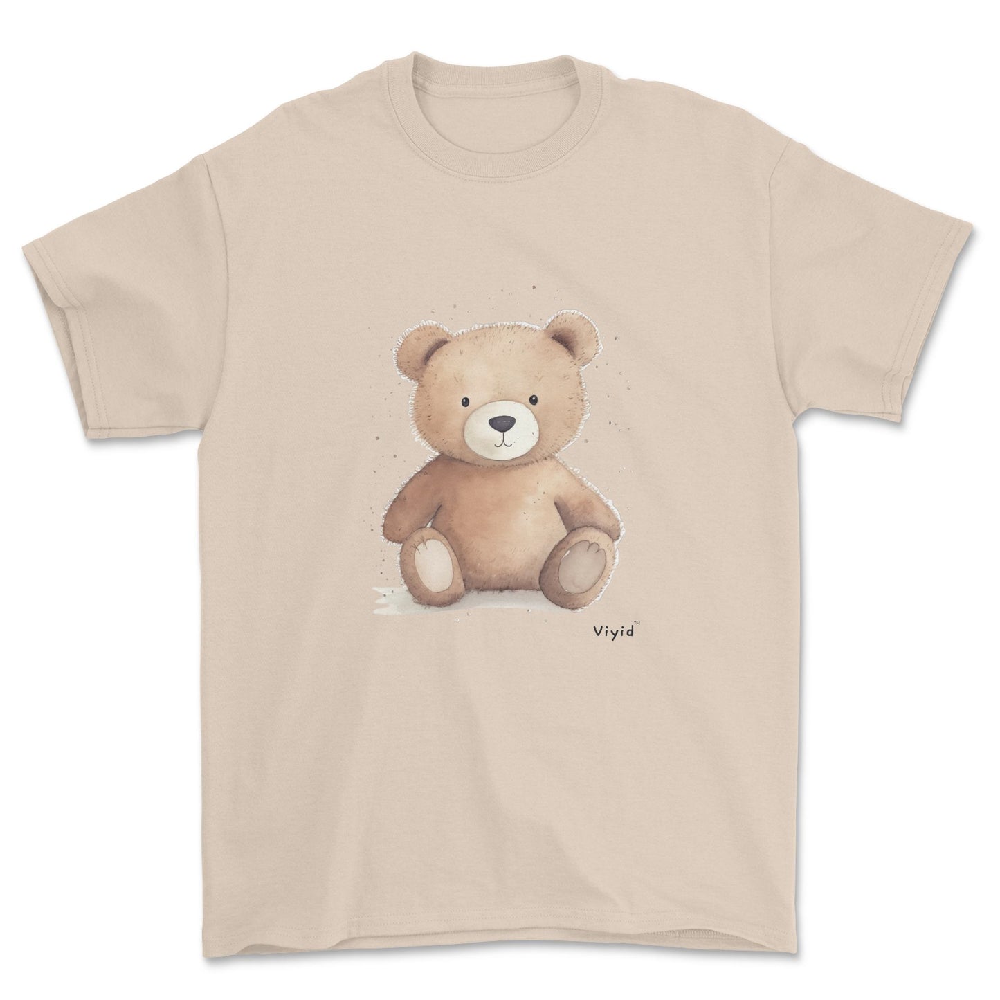 brown bear adult t-shirt sand