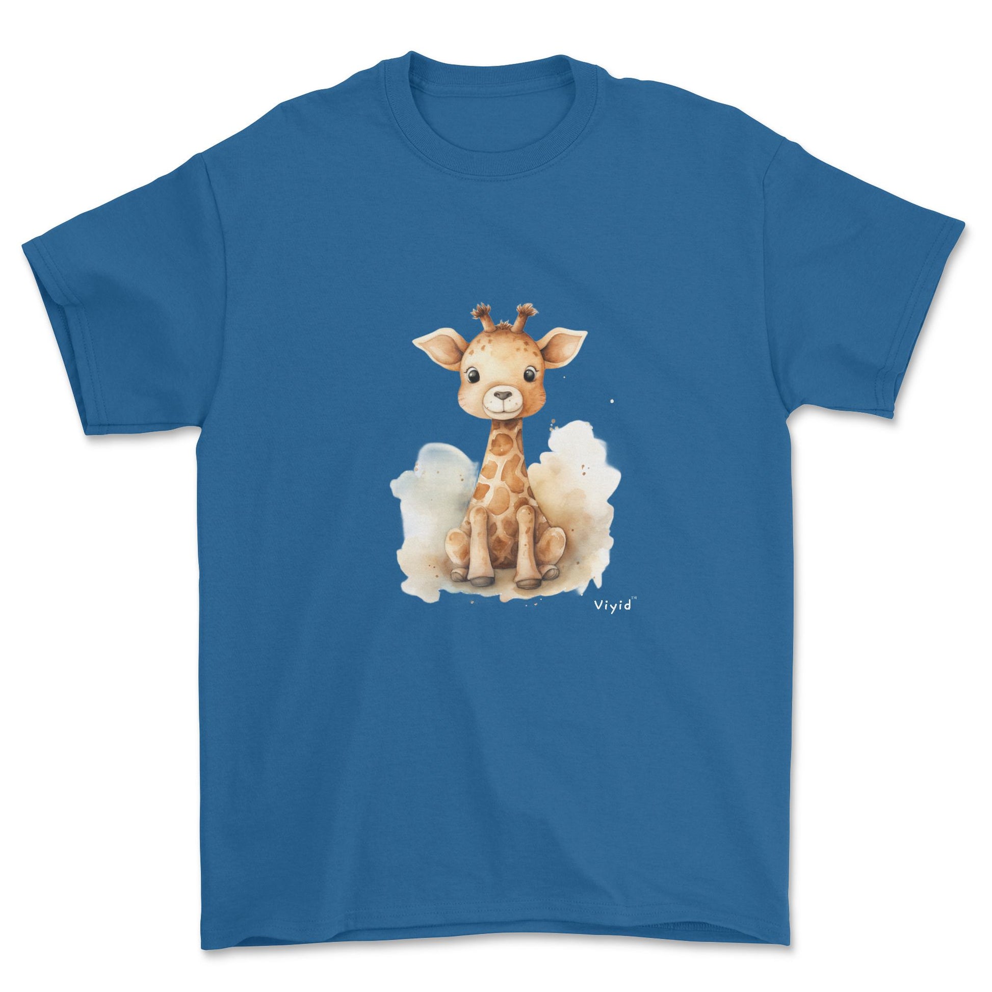 baby giraffe youth t-shirt royal
