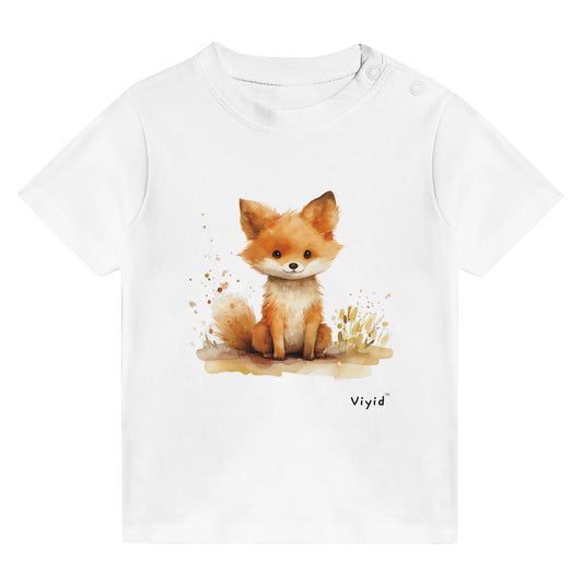 baby fox baby t-shirt white