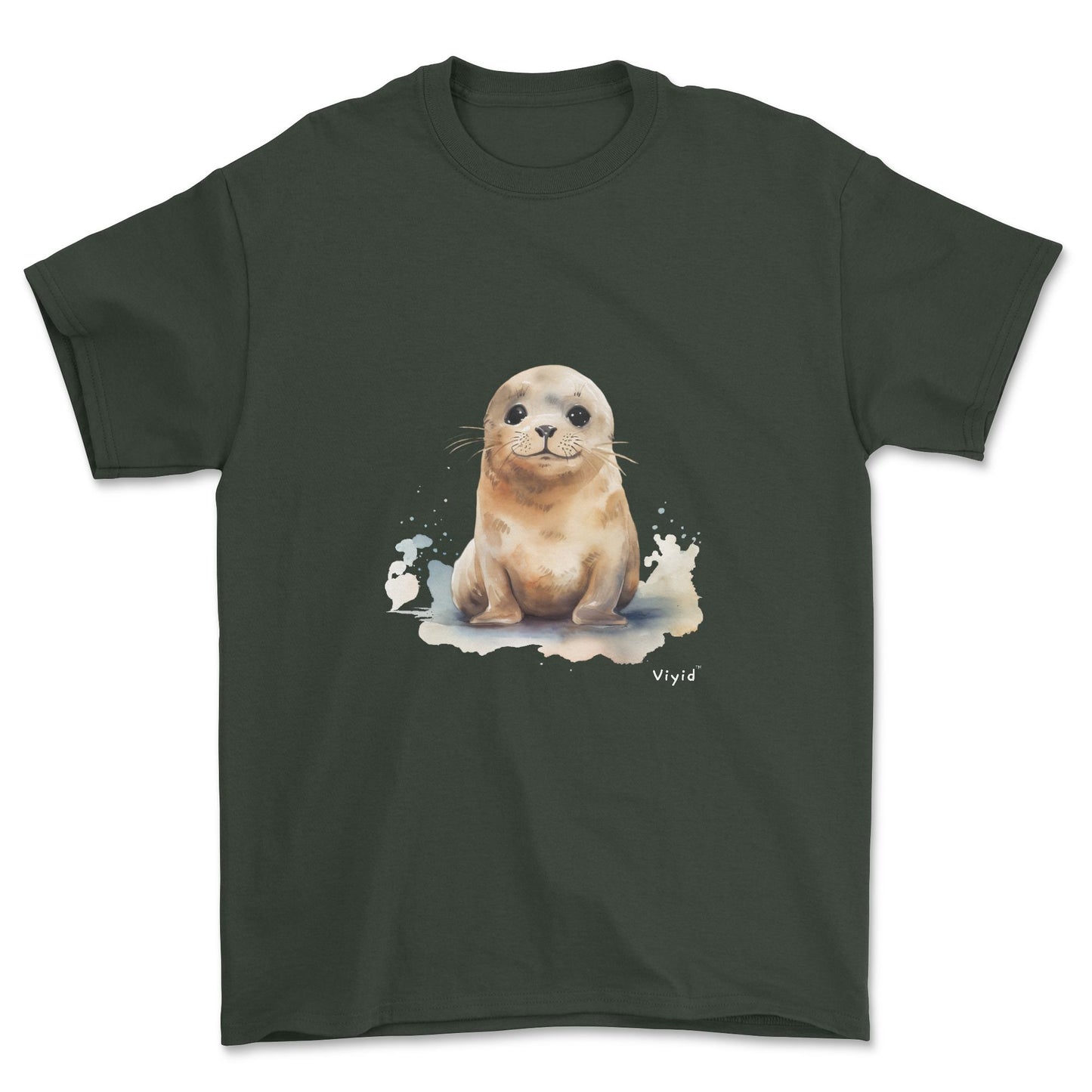 baby seal youth t-shirt forest green