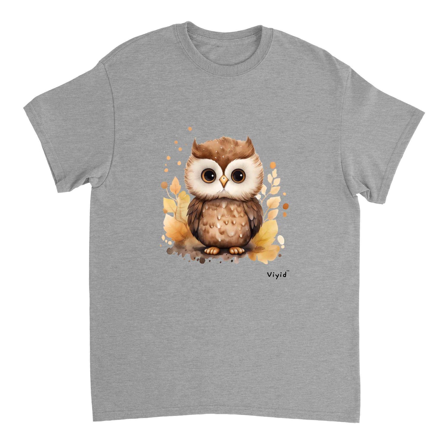 nocturnal owl adult t-shirt sports grey