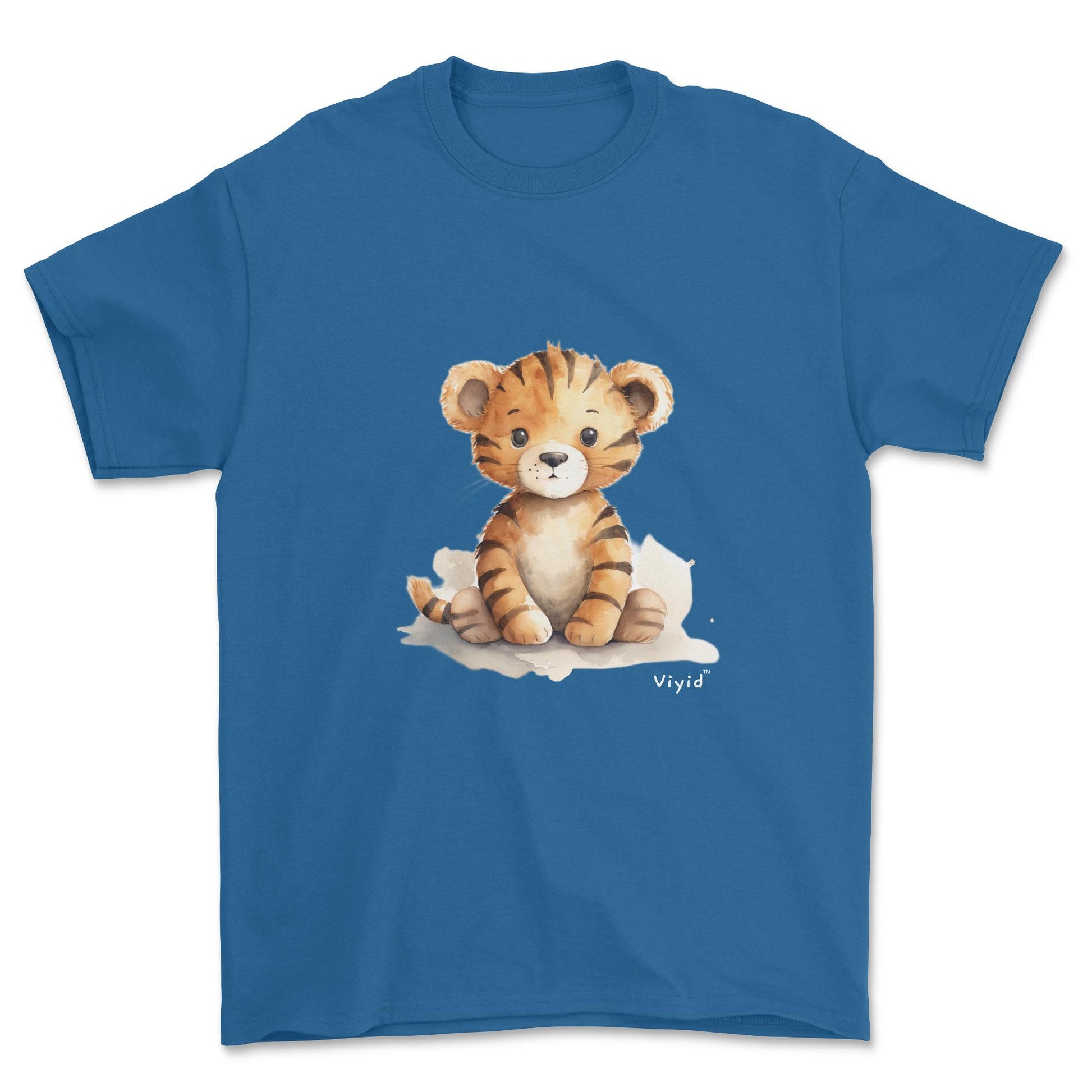 cartoon tiger adult t-shirt royal