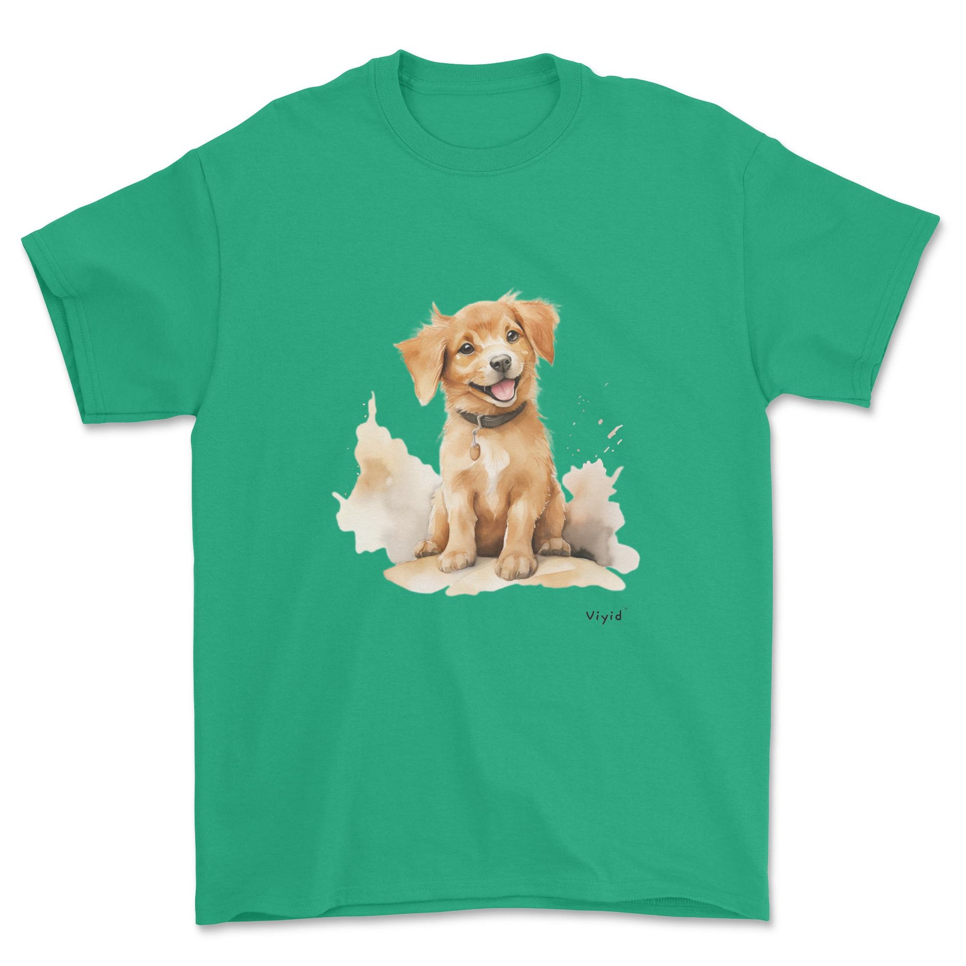 golden retriever youth t-shirt irish green