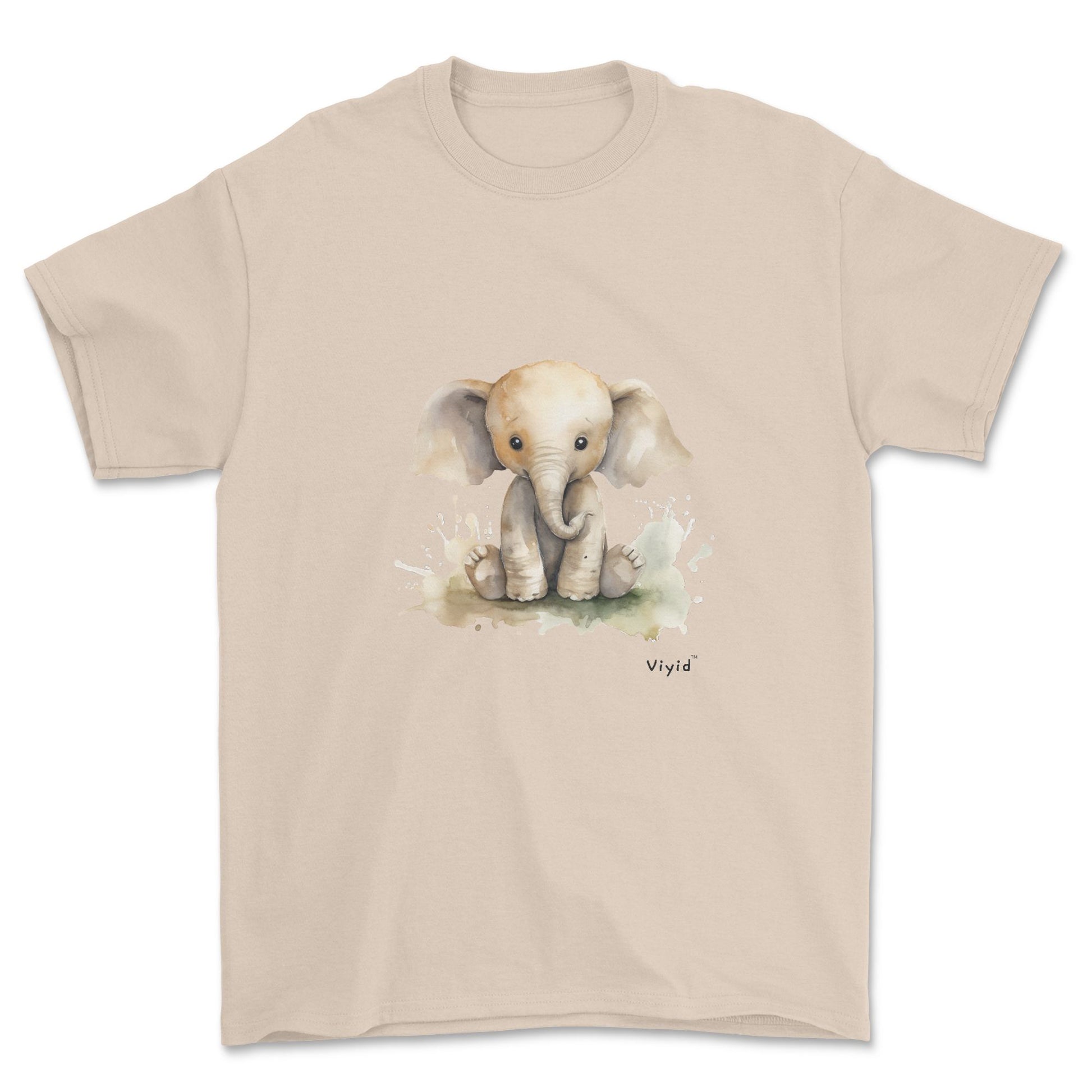 baby elephant adult t-shirt sand