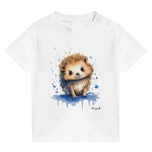 baby hedgehog toddler t-shirt white