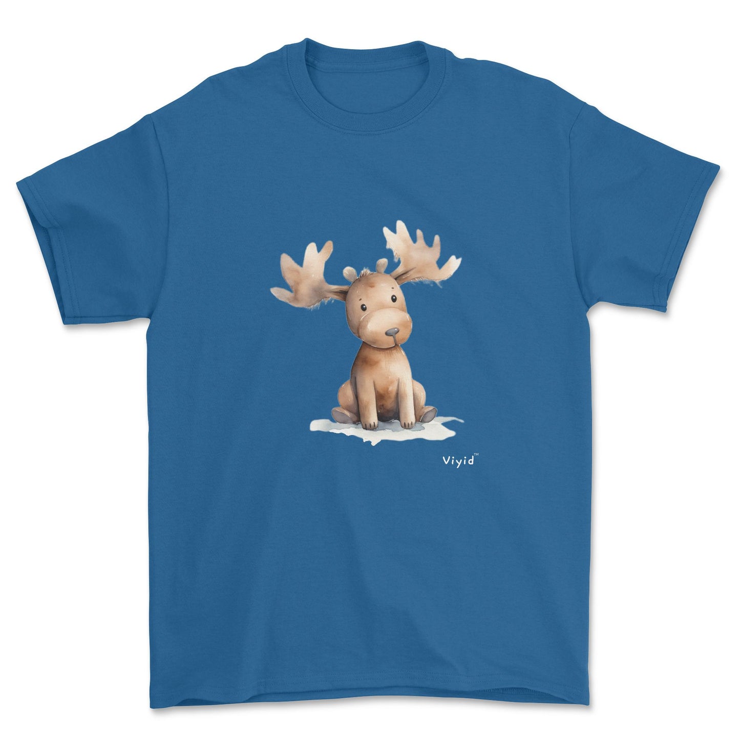 brown moose youth t-shirt royal