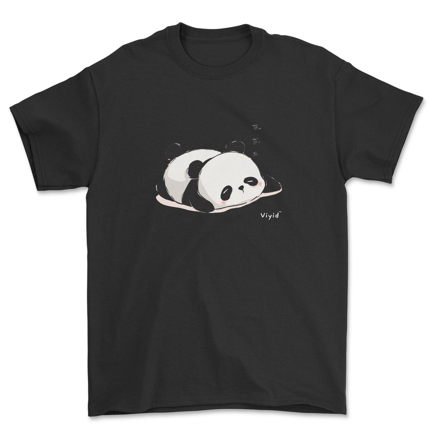 sleeping panda youth t-shirt black