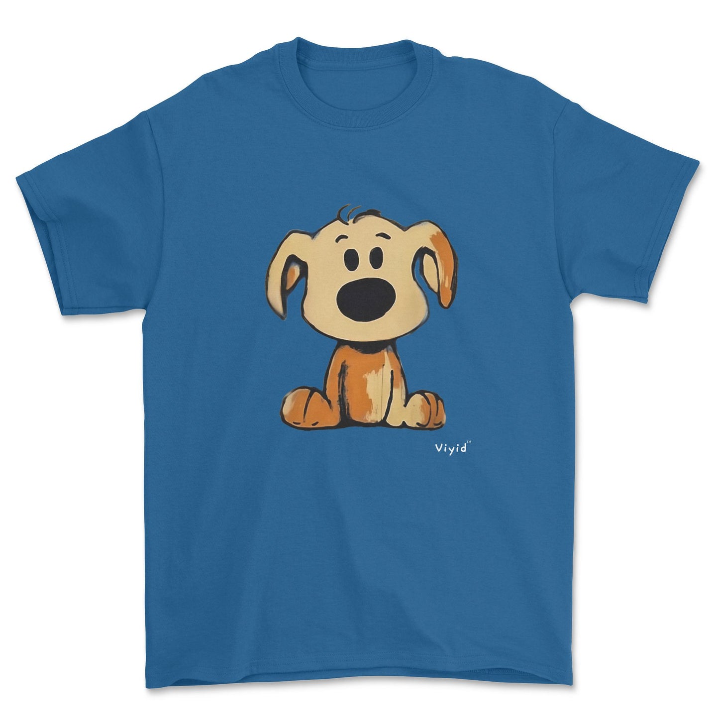 beagle cartoon dog adult t-shirt royal