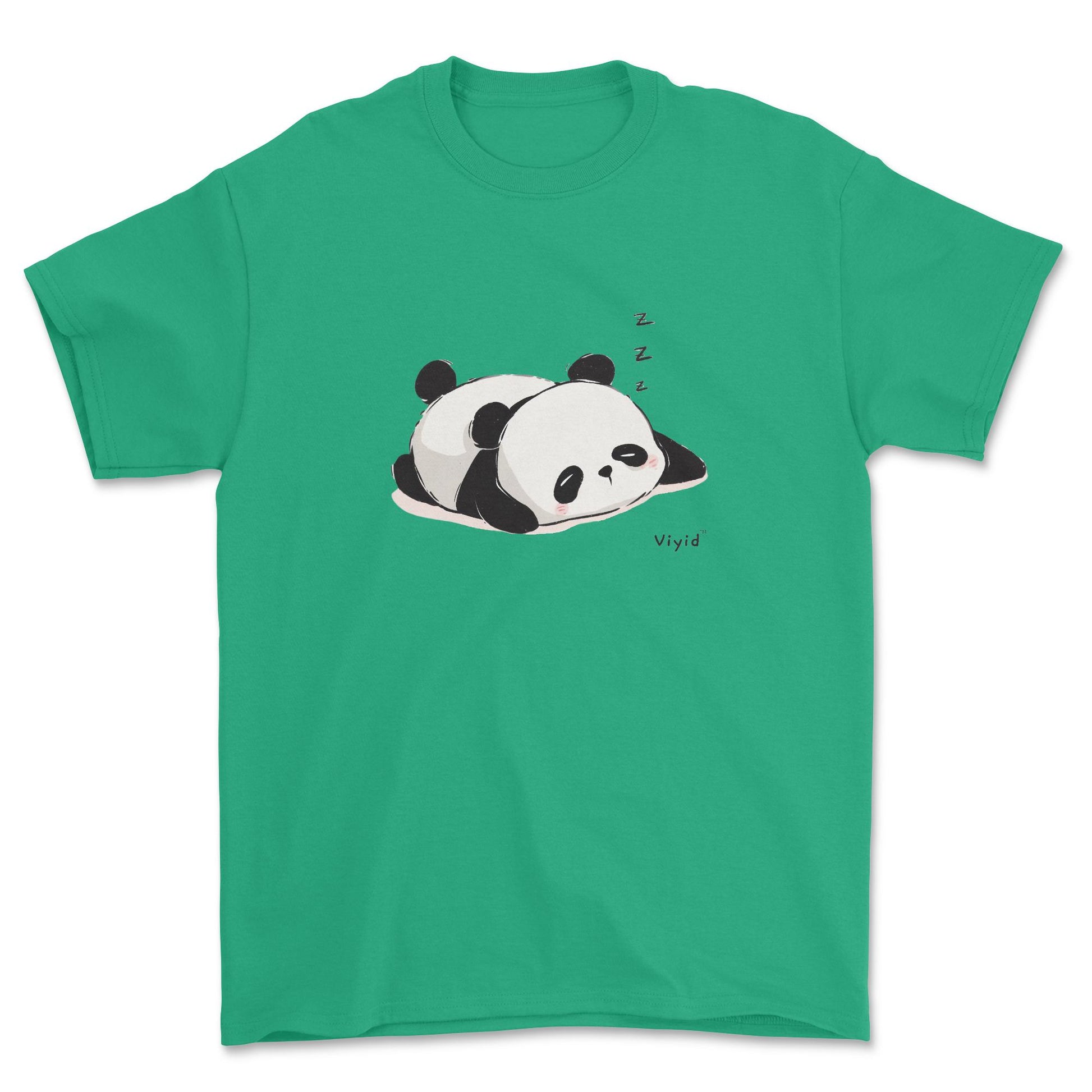 sleeping panda youth t-shirt irish green